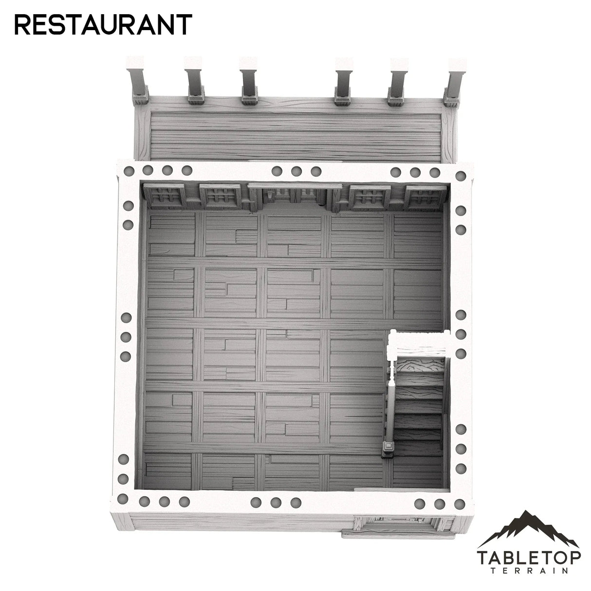 Tabletop Terrain Building Restaurant - Old Wild Western Rush