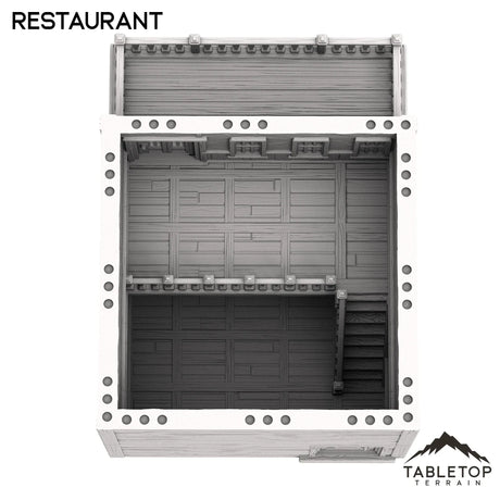 Tabletop Terrain Building Restaurant - Old Wild Western Rush