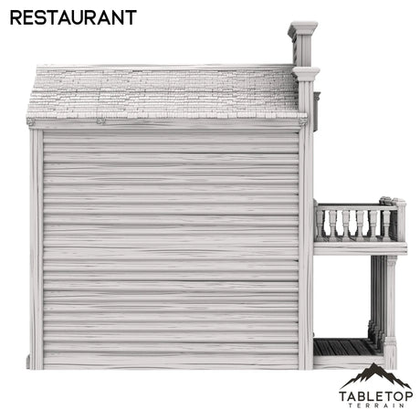 Tabletop Terrain Building Restaurant - Old Wild Western Rush