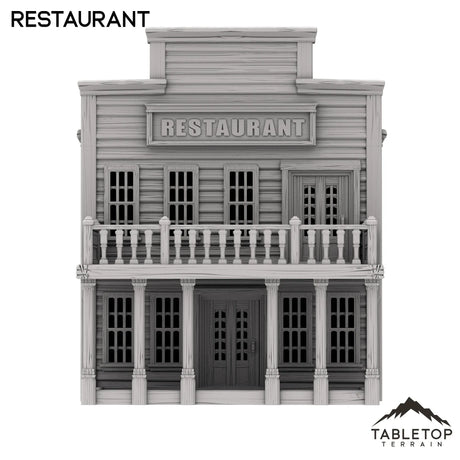 Tabletop Terrain Building Restaurant - Old Wild Western Rush