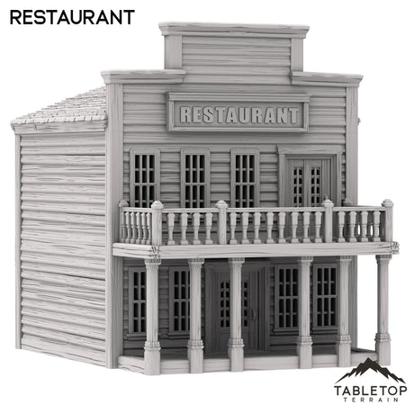 Tabletop Terrain Building Restaurant - Old Wild Western Rush