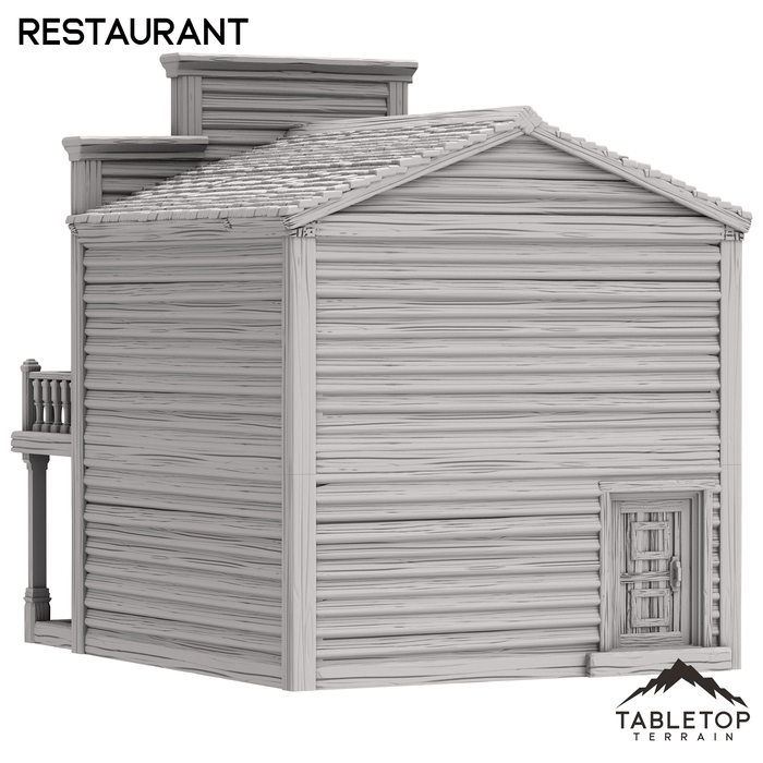 Tabletop Terrain Building Restaurant - Old Wild Western Rush