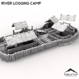 Tabletop Terrain Building River Logging Camp
