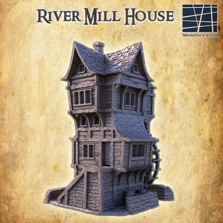Tabletop Terrain Building River Mill House