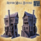 Tabletop Terrain Building River Mill House