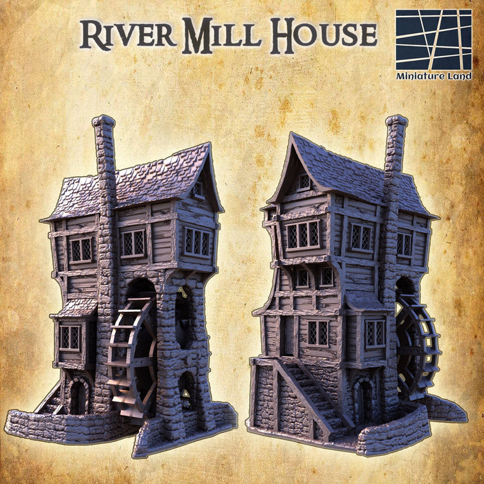 Tabletop Terrain Building River Mill House
