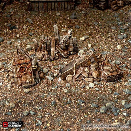 Tabletop Terrain Building Rubble and Scatter