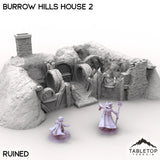Tabletop Terrain Building Ruined / 32mm Burrow Hills House 2