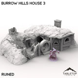 Tabletop Terrain Building Ruined / 32mm Burrow Hills House 3