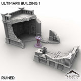 Tabletop Terrain Building Ruined / 32mm Ultimarii Building 1