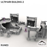 Tabletop Terrain Building Ruined / 32mm Ultimarii Building 2