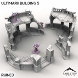Tabletop Terrain Building Ruined / 32mm Ultimarii Building 5