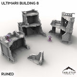 Tabletop Terrain Building Ruined / 32mm Ultimarii Building 8