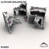 Tabletop Terrain Building Ruined / 32mm Ultimarii Building 9