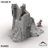 Tabletop Terrain Building Ruined / 32mm Vexed Village - House B
