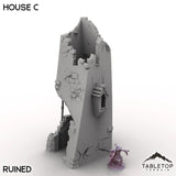 Tabletop Terrain Building Ruined / 32mm Vexed Village - House C
