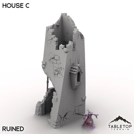 Tabletop Terrain Building Ruined / 32mm Vexed Village - House C