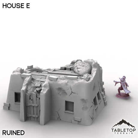 Tabletop Terrain Building Ruined / 32mm Vexed Village - House E