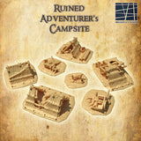 Tabletop Terrain Building Ruined Adventurer's Campsite