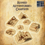 Tabletop Terrain Building Ruined Adventurer's Campsite