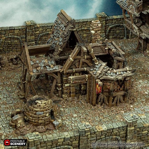 Tabletop Terrain Building Ruined Blacksmith