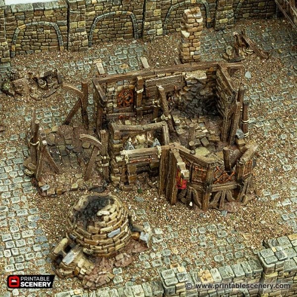 Tabletop Terrain Building Ruined Blacksmith