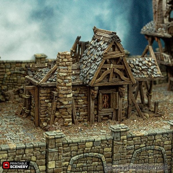 Tabletop Terrain Building Ruined Blacksmith