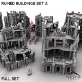 Tabletop Terrain Building Ruined Buildings Set A