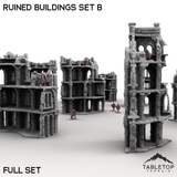 Tabletop Terrain Building Ruined Buildings Set B