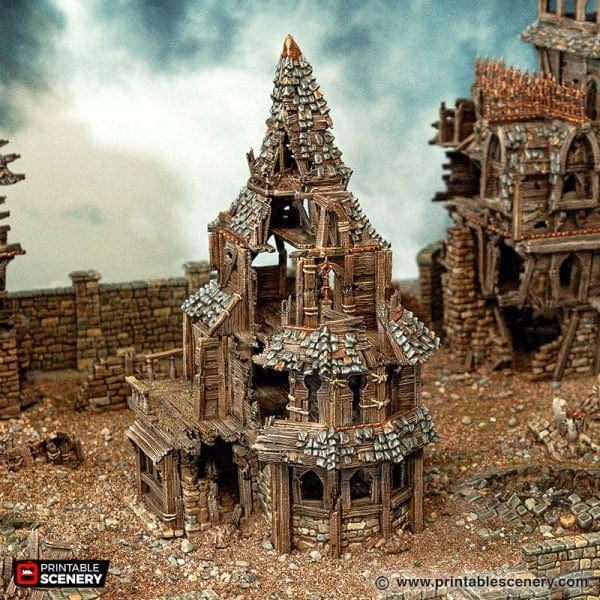 Tabletop Terrain Building Ruined City Manor