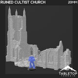 Tabletop Terrain Building Ruined Cultist Church