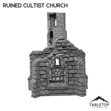 Tabletop Terrain Building Ruined Cultist Church