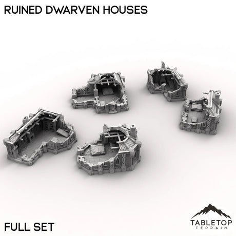 Tabletop Terrain Building Ruined Dwarven Houses