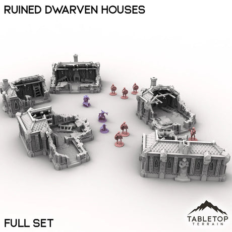Tabletop Terrain Building Ruined Dwarven Houses