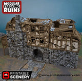 Tabletop Terrain Building Ruined Gatehouse - Fantasy Building