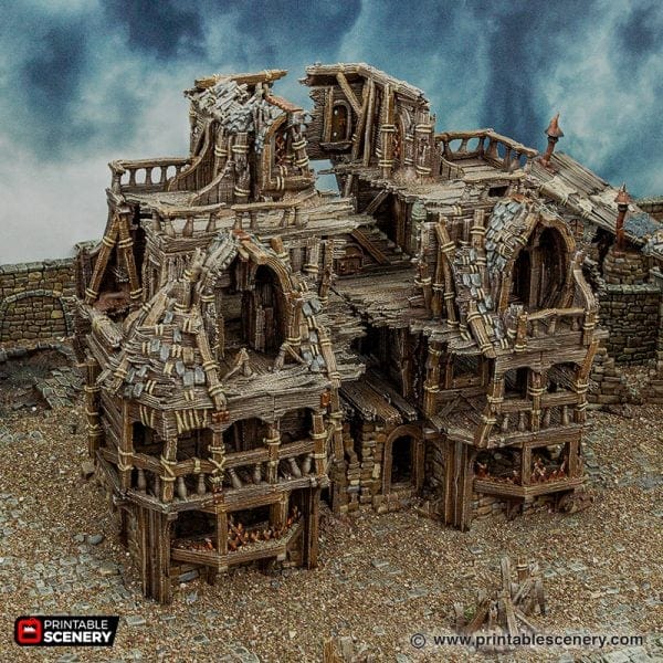 Tabletop Terrain Building Ruined Inn