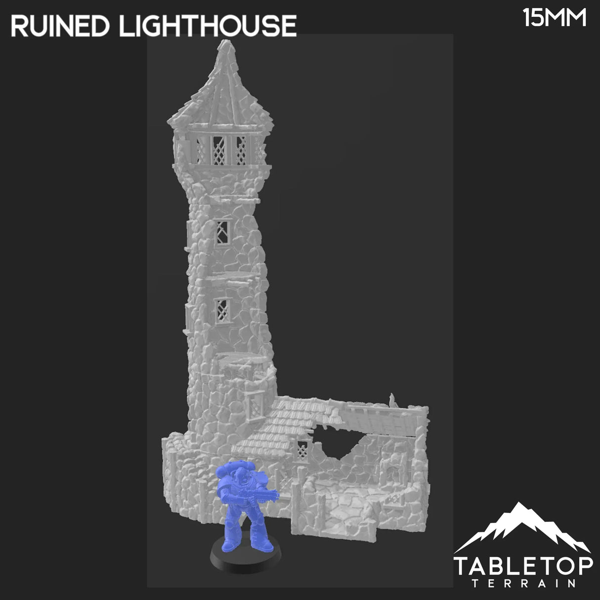 Tabletop Terrain Building Ruined Lighthouse