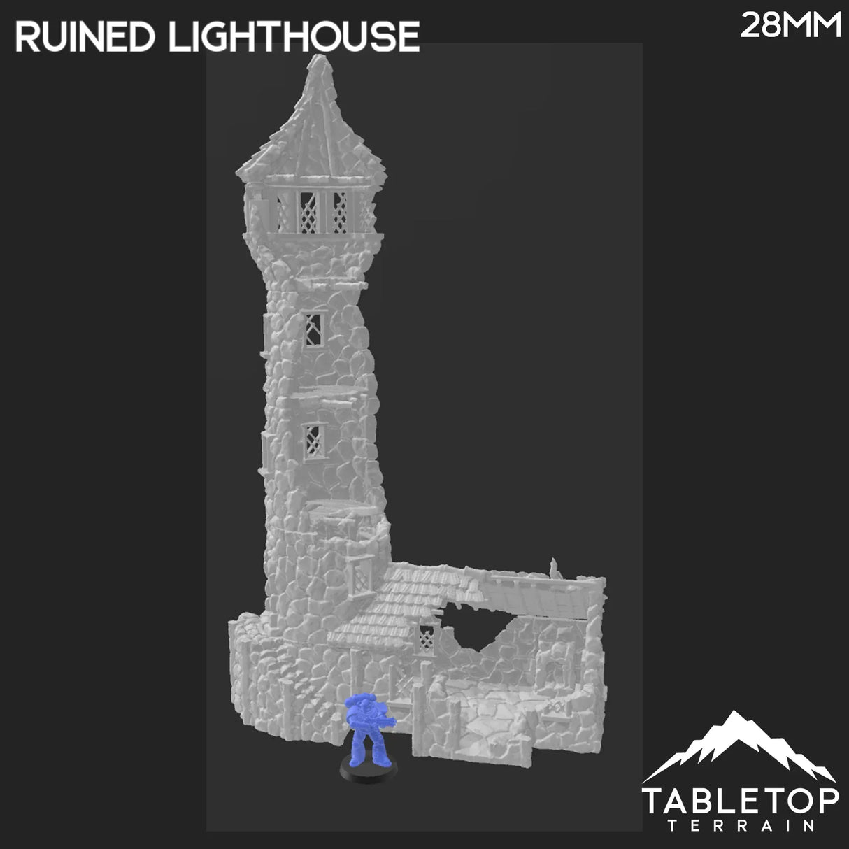 Tabletop Terrain Building Ruined Lighthouse