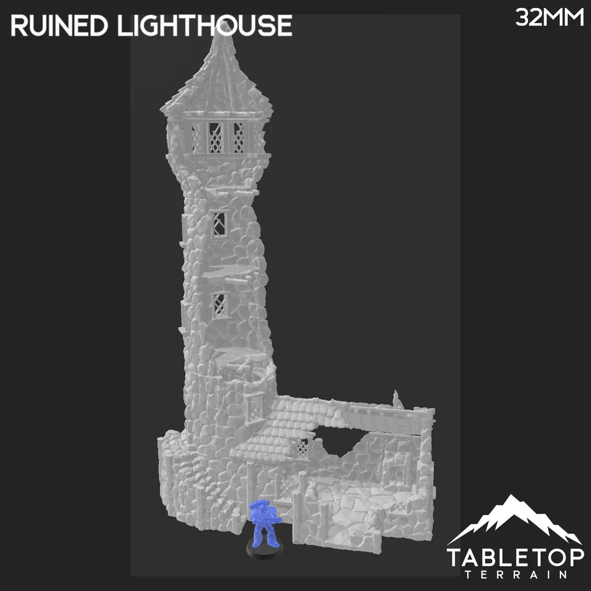 Tabletop Terrain Building Ruined Lighthouse