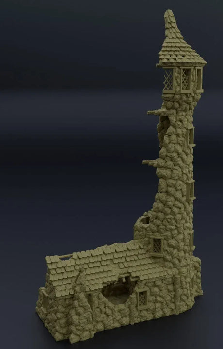Tabletop Terrain Building Ruined Lighthouse