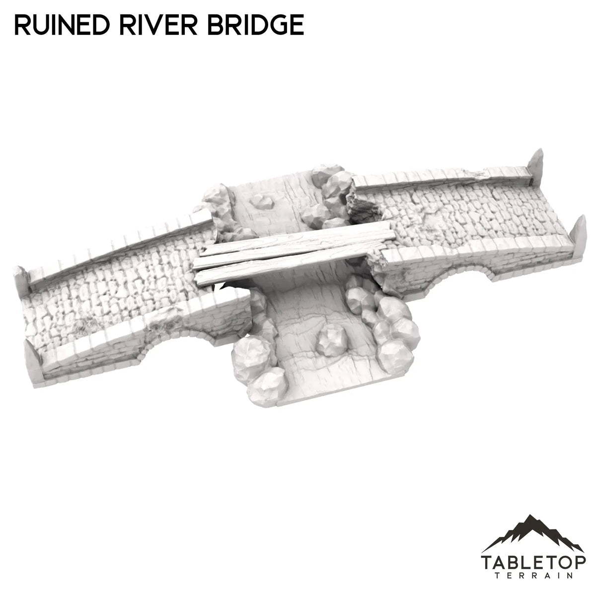 Ruined River Bridge – Tabletop Terrain