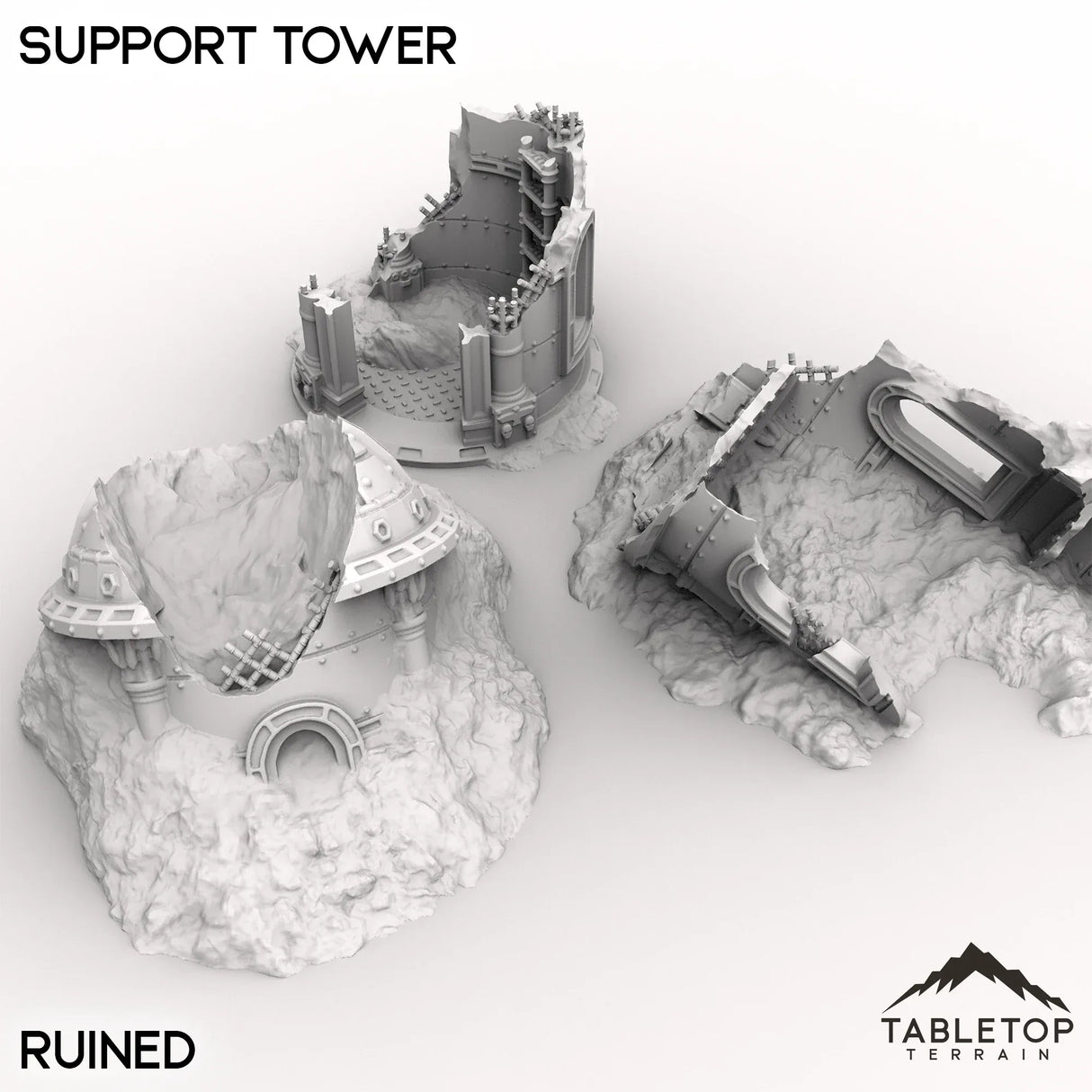 Tabletop Terrain Building Ruined Support Tower