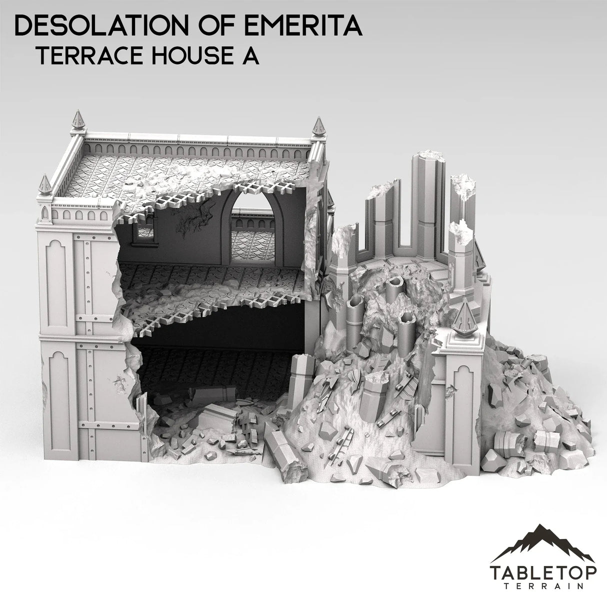 Tabletop Terrain Building Ruined Terrace Houses - The Desolation of Emerita