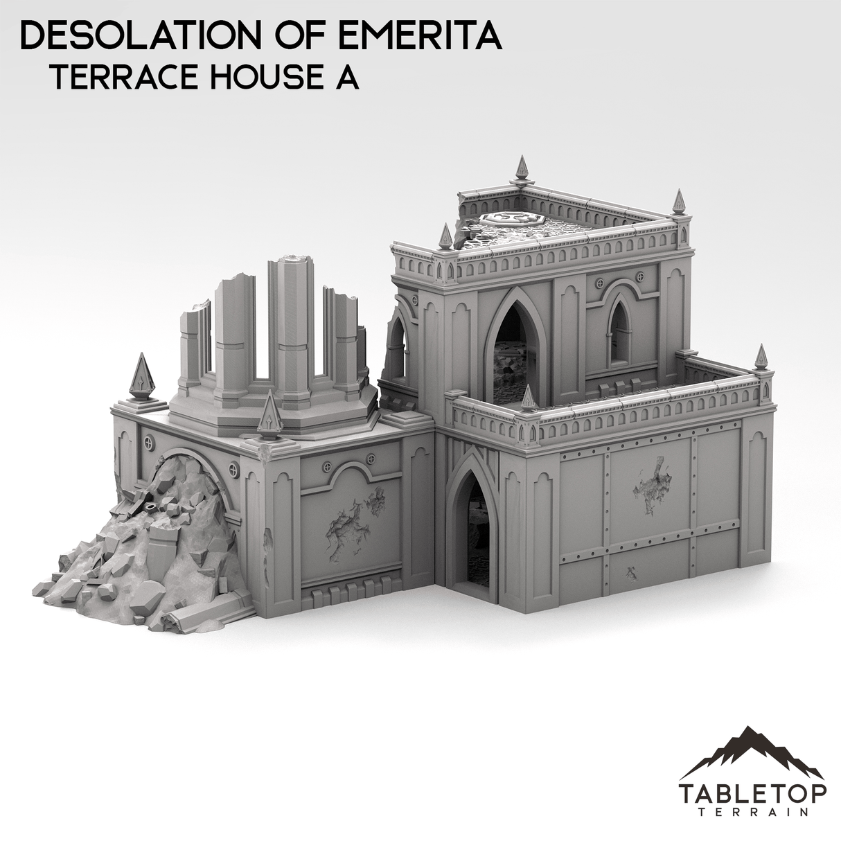 Tabletop Terrain Building Ruined Terrace Houses - The Desolation of Emerita