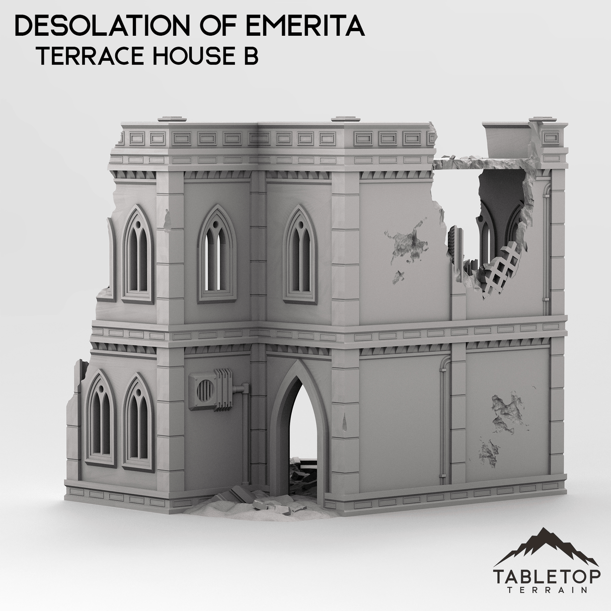 Tabletop Terrain Building Ruined Terrace Houses - The Desolation of Emerita