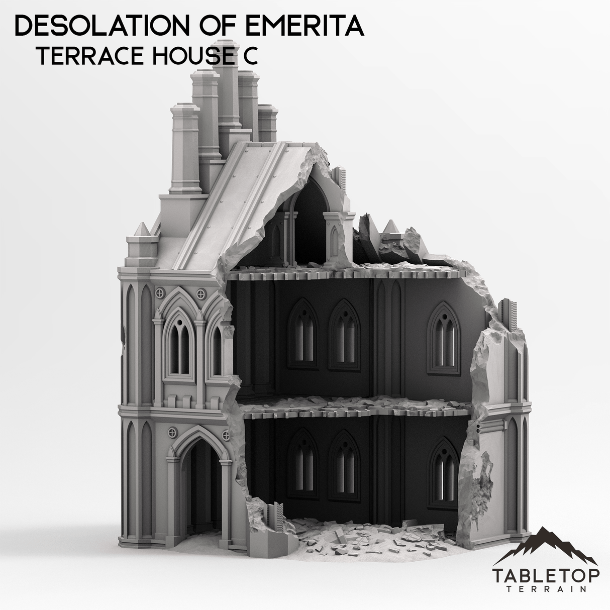 Tabletop Terrain Building Ruined Terrace Houses - The Desolation of Emerita