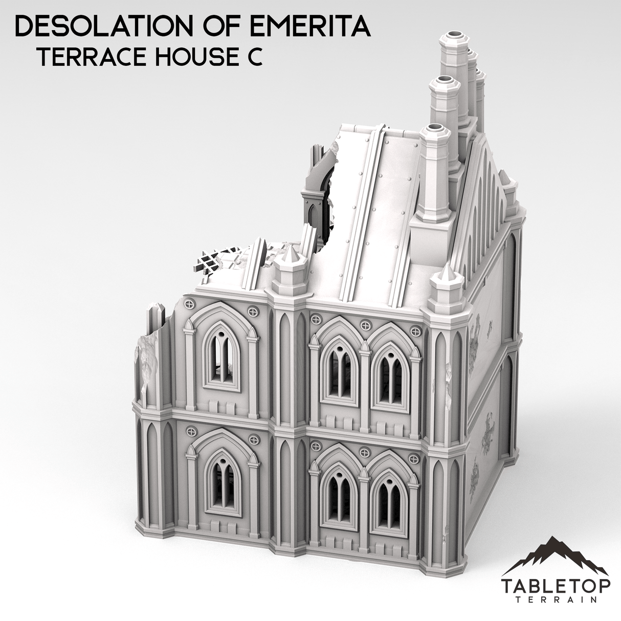 Tabletop Terrain Building Ruined Terrace Houses - The Desolation of Emerita