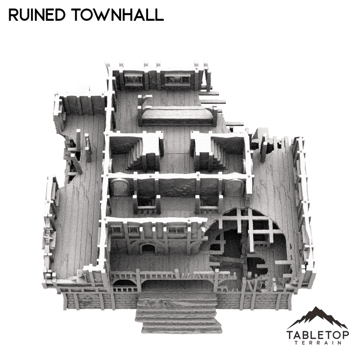 Tabletop Terrain Building Ruined Townhall