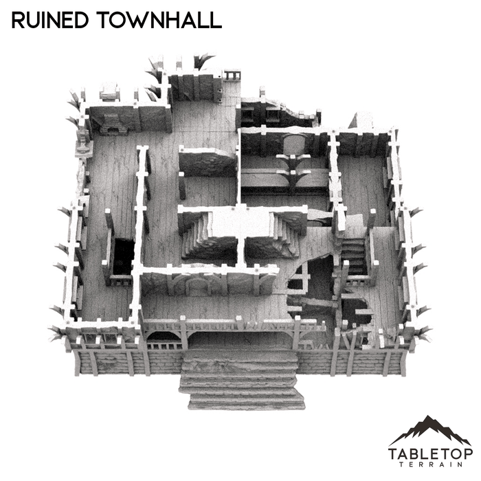 Tabletop Terrain Building Ruined Townhall