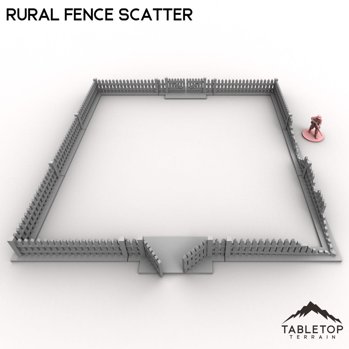 Tabletop Terrain Building Rural Fence Scatter